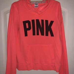 Pink pullover sweatshirt